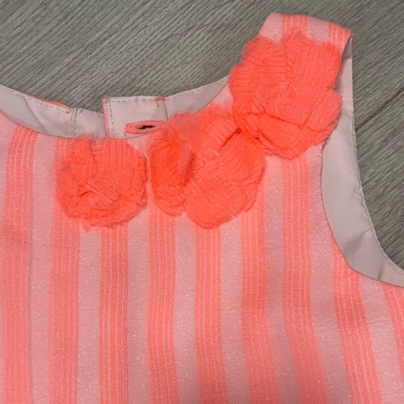 Cat & Jack 2T Charming Pink Striped Kids Dress w/under slip - Picture 3 of 8